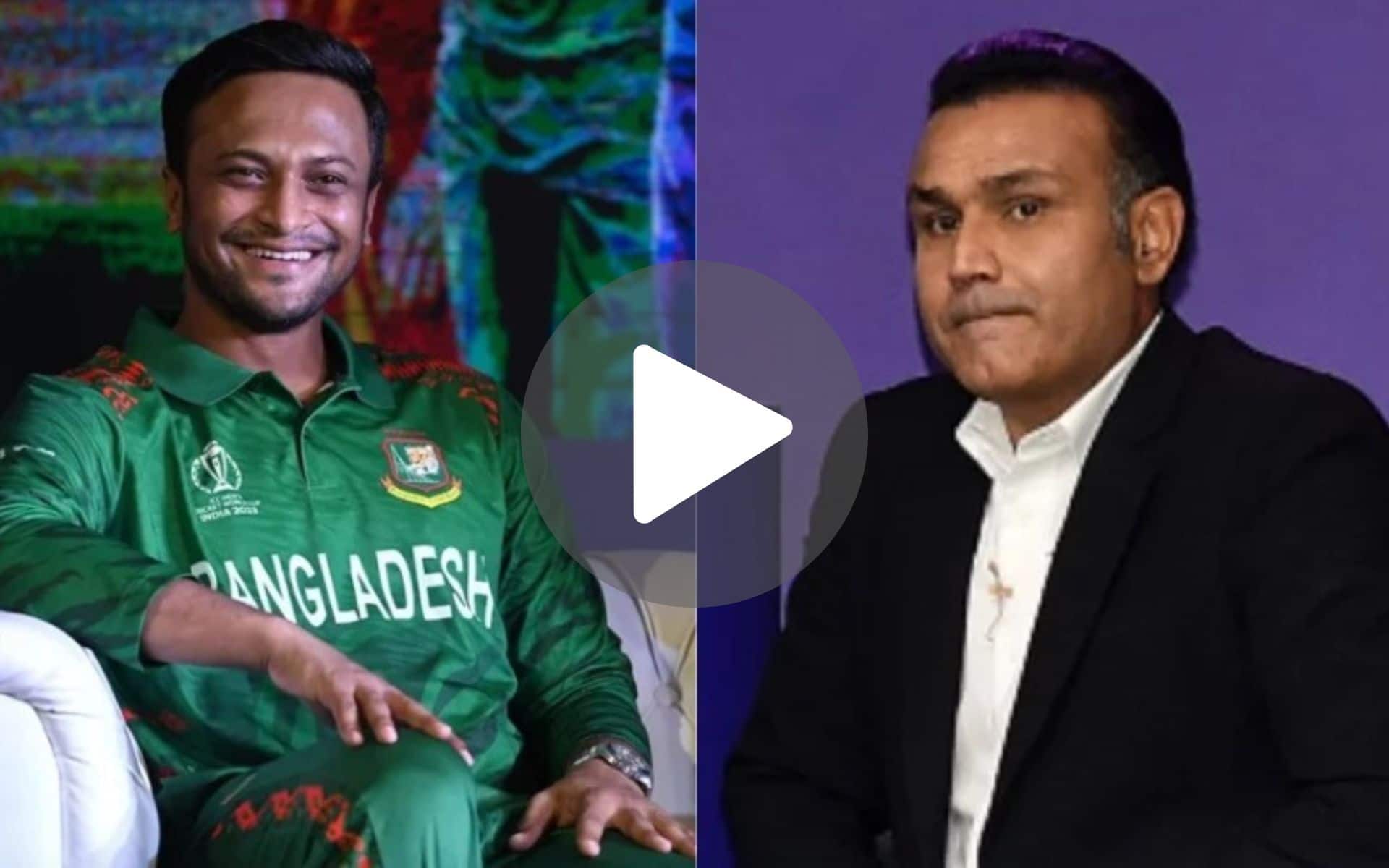 [Watch] 'Sehwag Who?' Shakib Al Hasan Insults Indian Veteran After Retirement Suggestions