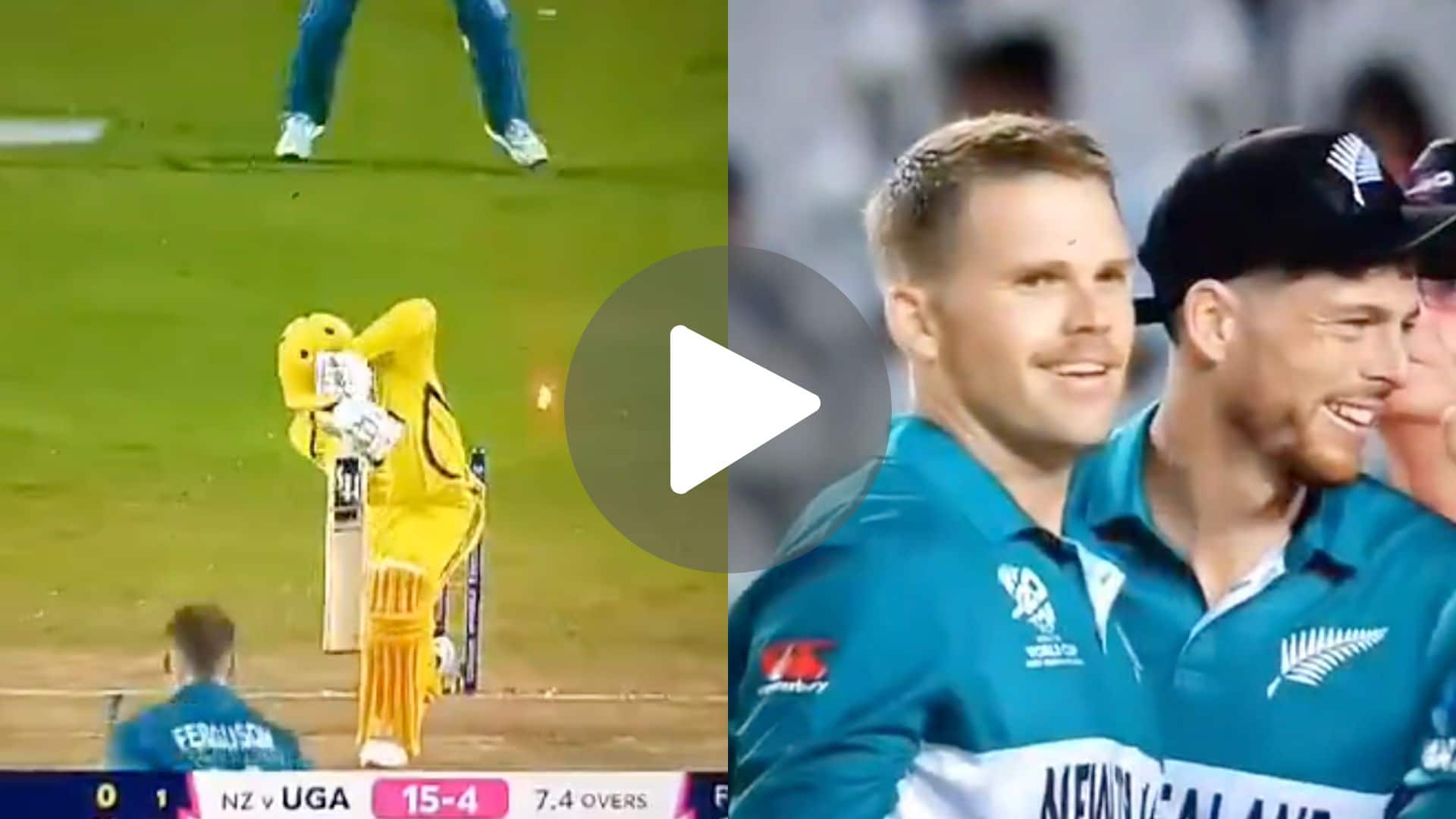 [Watch] Lockie Ferguson Gives 'Evil Smile' As He Castles Uganda Batter With A Ripper