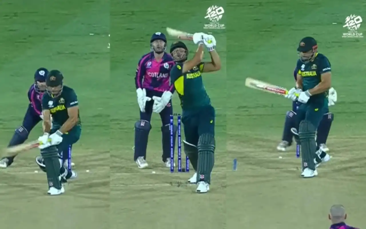 Marcus Stoinis scores 18 off Michael Leask [ICC/Instagram]
