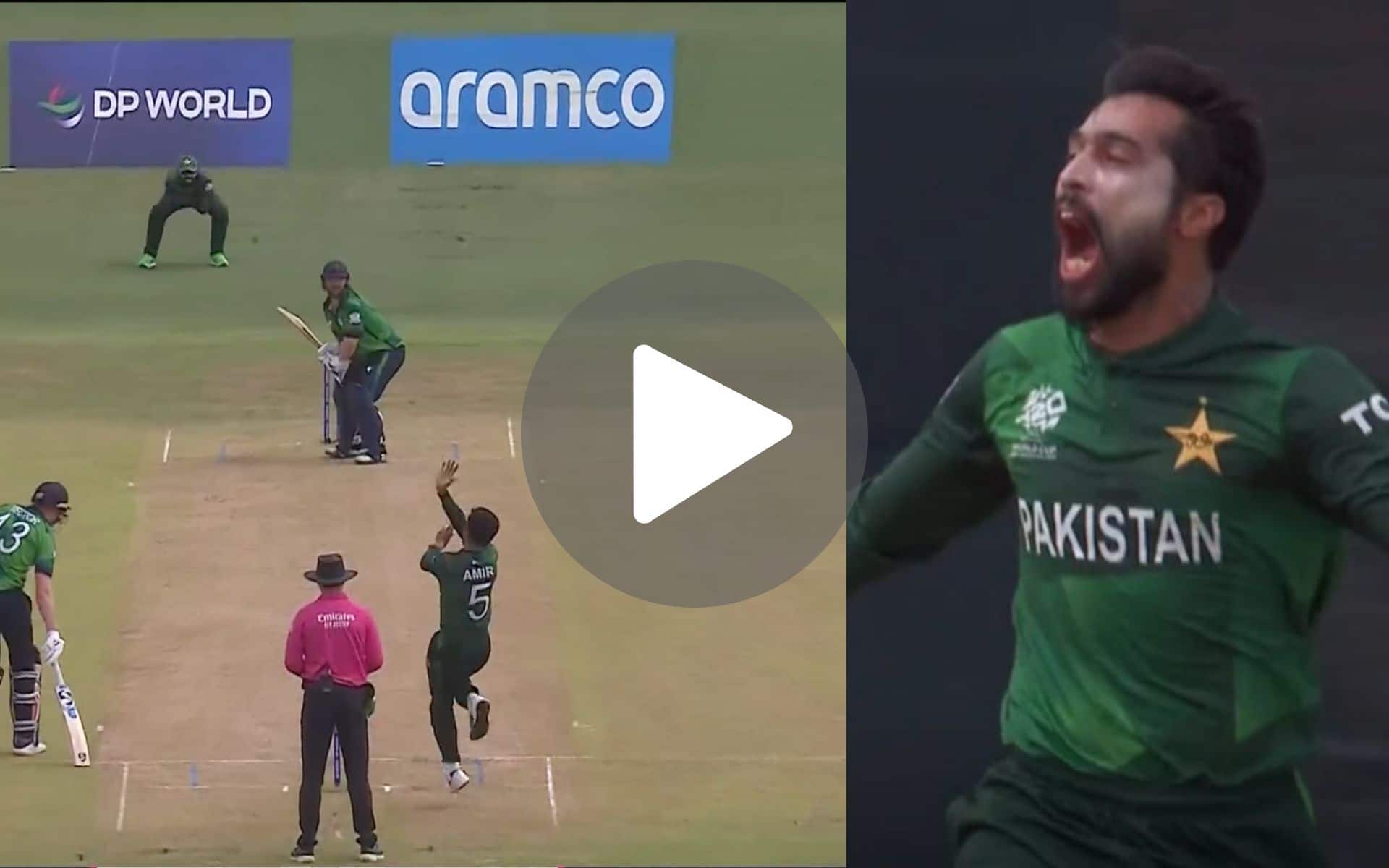 [Watch] Mohammad Amir 'Shuts Critics' With Skipper Stirling's Wicket