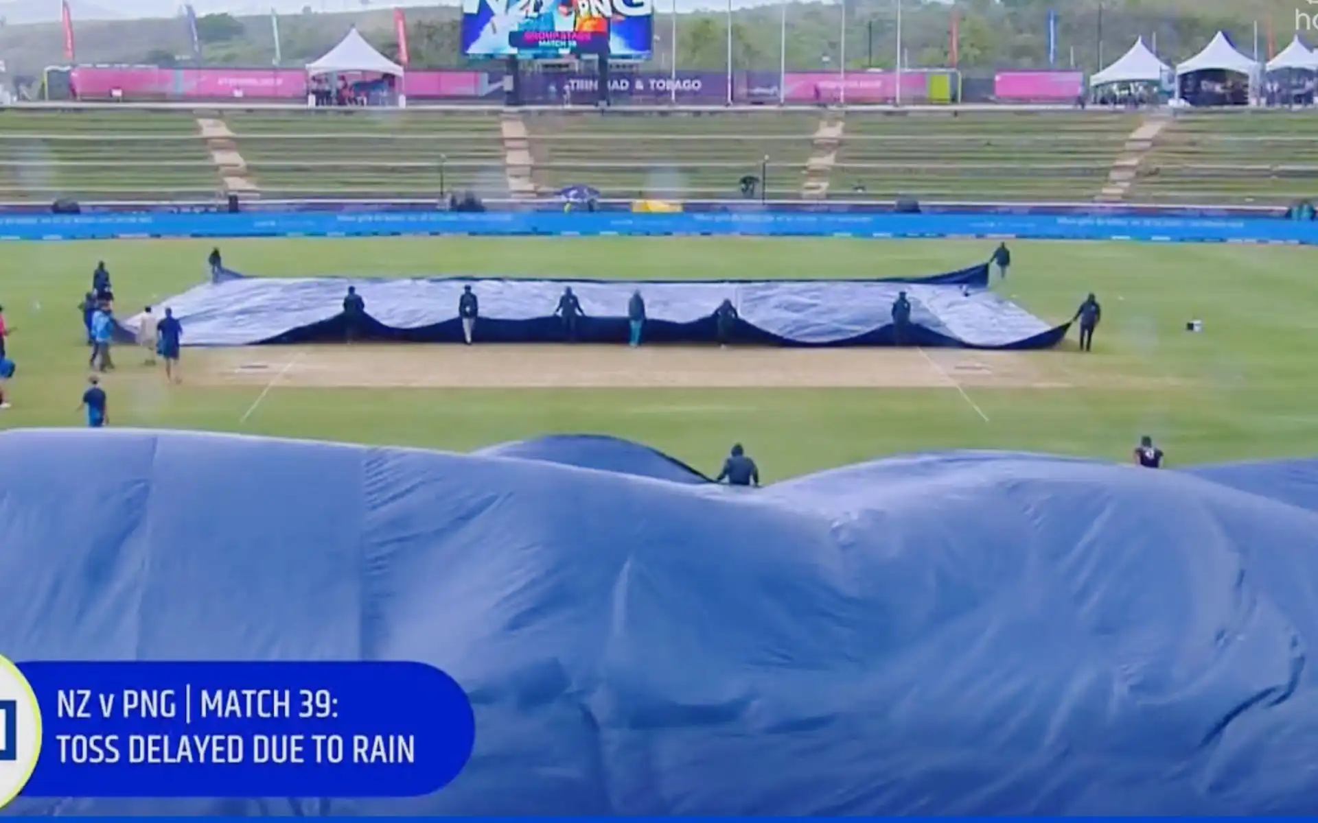Toss delayed due to rain [X.com]
