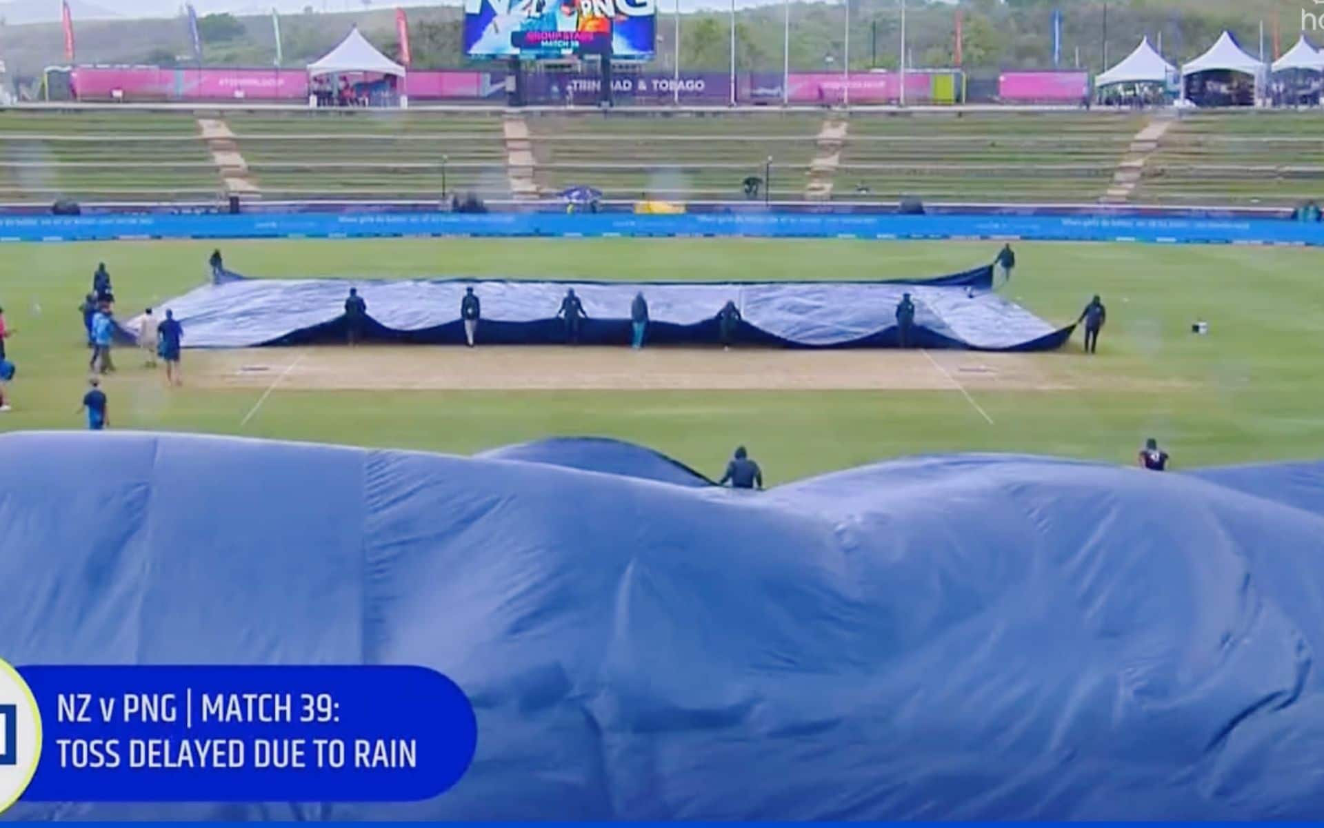 Brian Lara Cricket Academy Weather- Toss Delayed Due To Rain In PNG Vs NZ Match