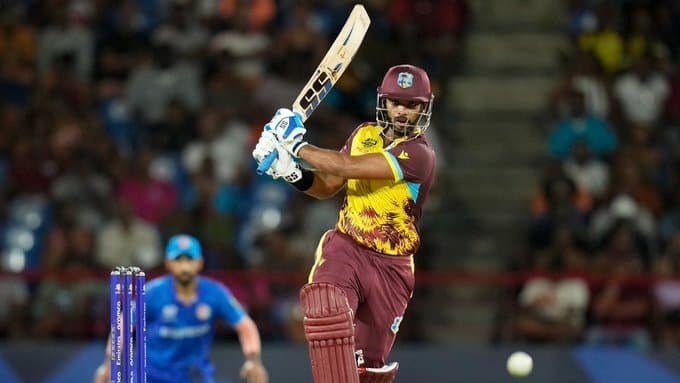 West Indies Batter Nicholas Pooran During th match vs AFG [x.com]