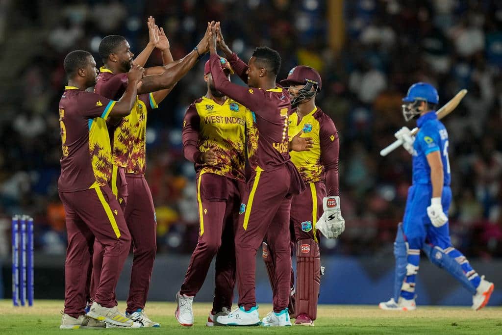 West Indies crushed Afghanistan by 104 runs [AP]