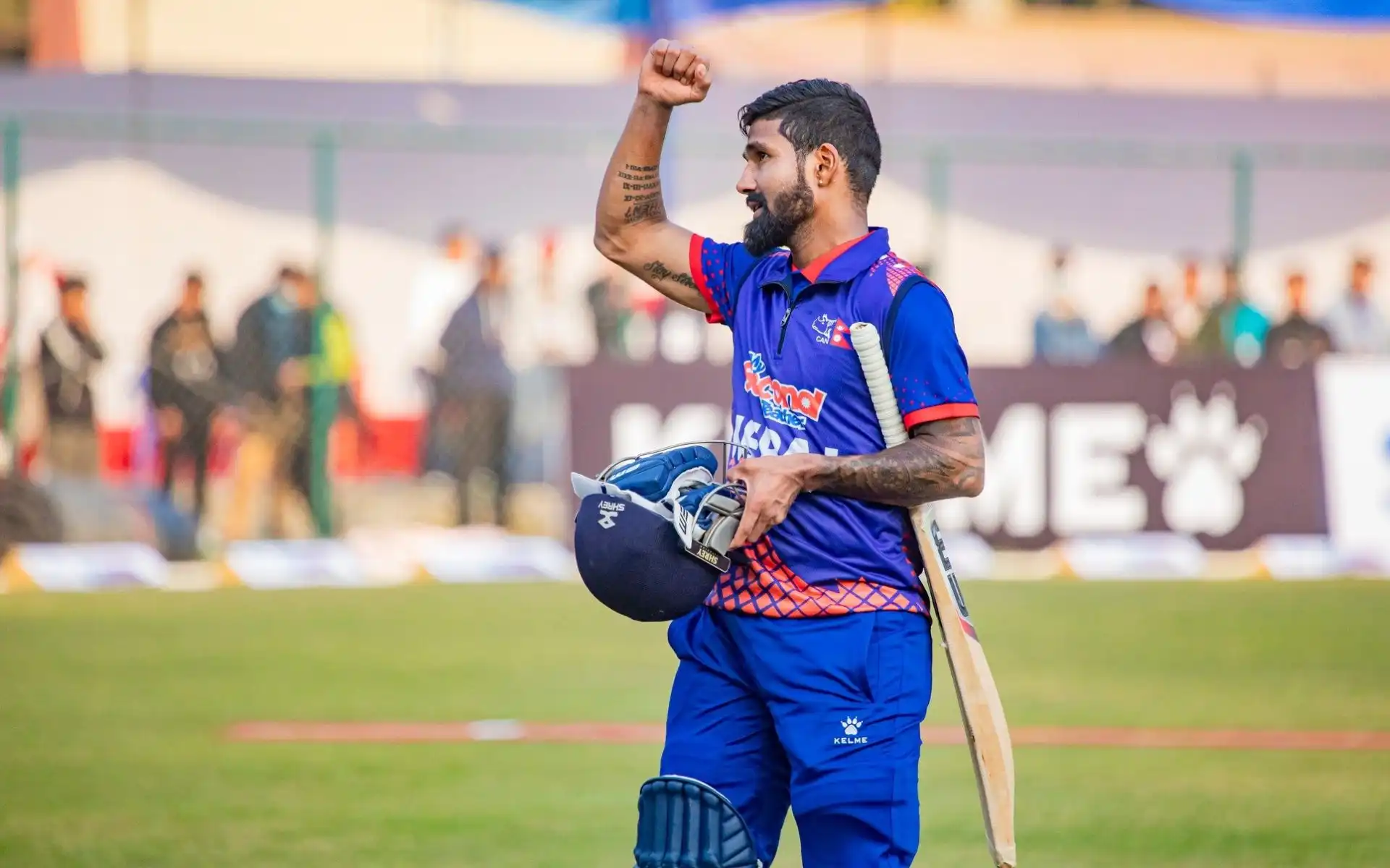 Dipendra Singh Airee recreates Yuvraj Singh's iconic six sixes moment (X.com)