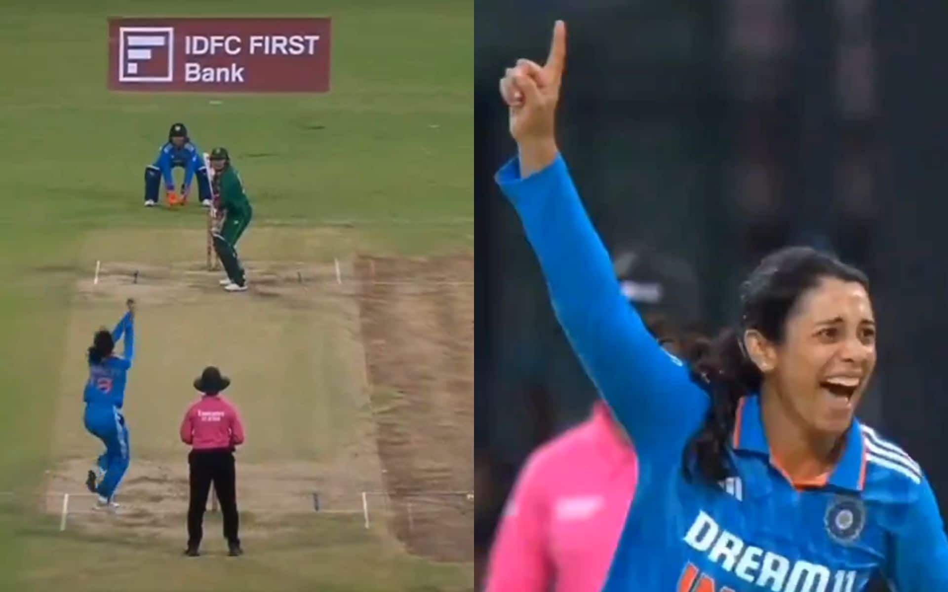 Smriti Mandhana gets her first wicket in international cricket (X.com)