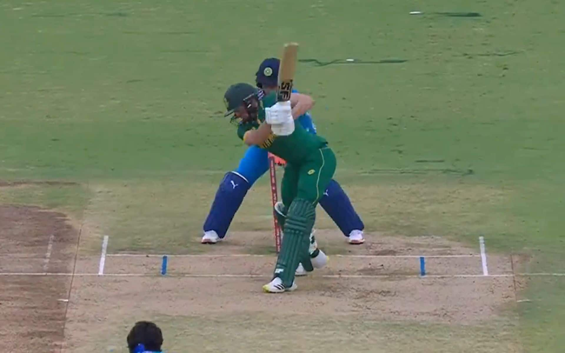 Arundhati Reddy during her bowling action [x.com] 