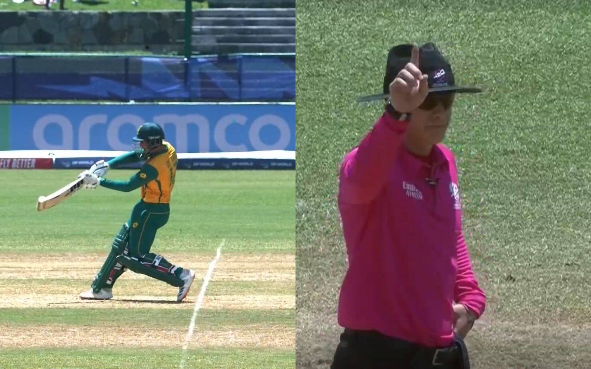 Quinton de Kock's wicket vs USA (X.com)