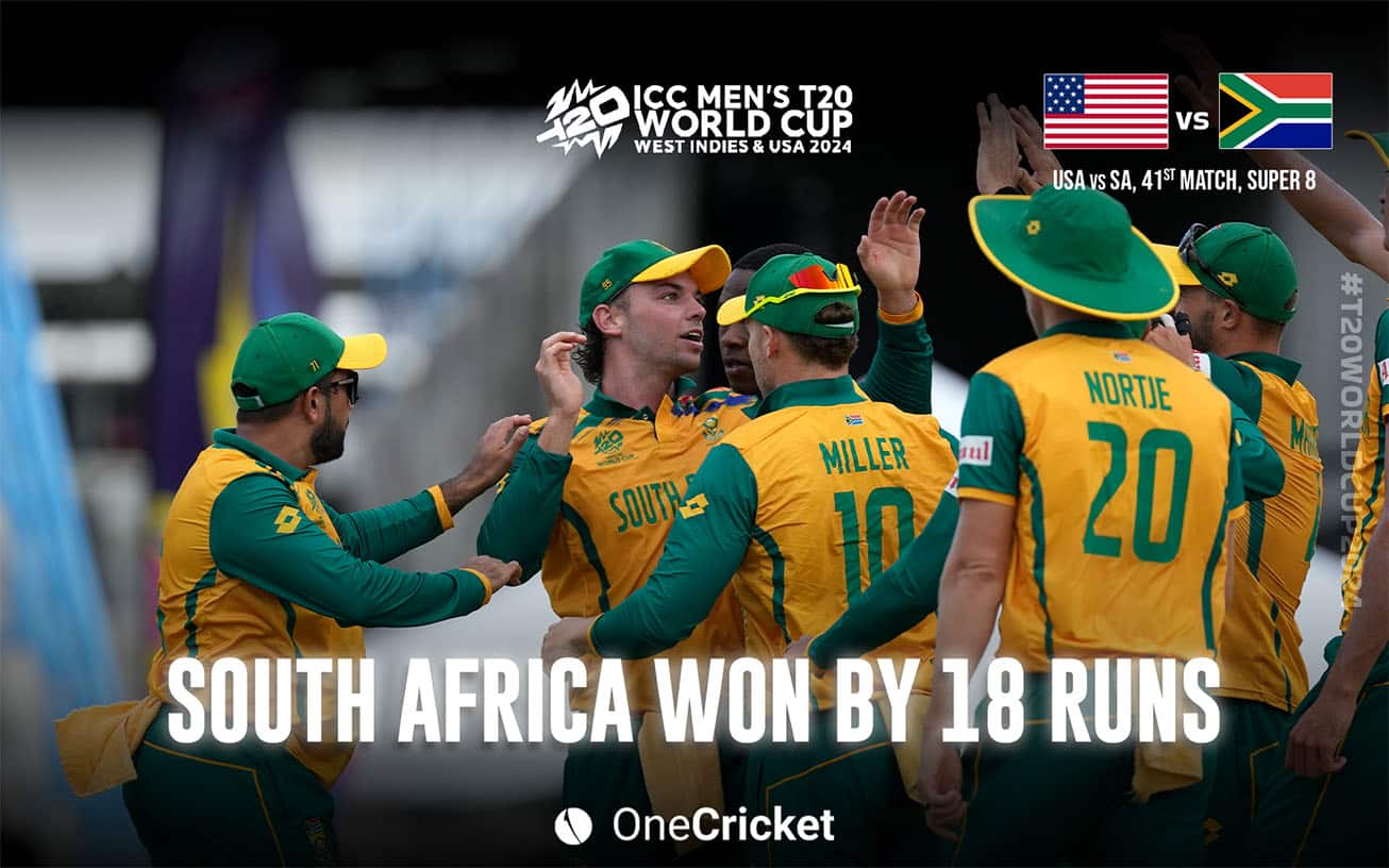 South Africa beat USA by 18 runs- (One Cricket)
