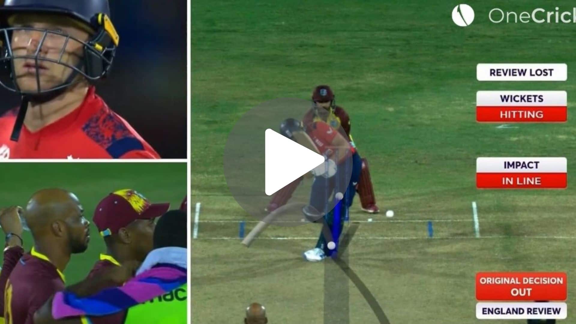 [Watch] Jos Buttler Takes 'Worst DRS Of His Life' As Roston Chase Traps Him Plumb In Front