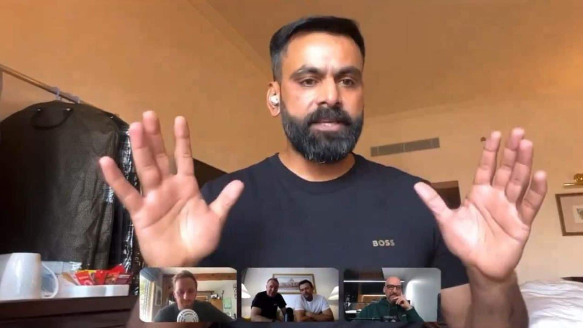 Hafeez During a discussion with Vaughan and Gilchrist [x.com]