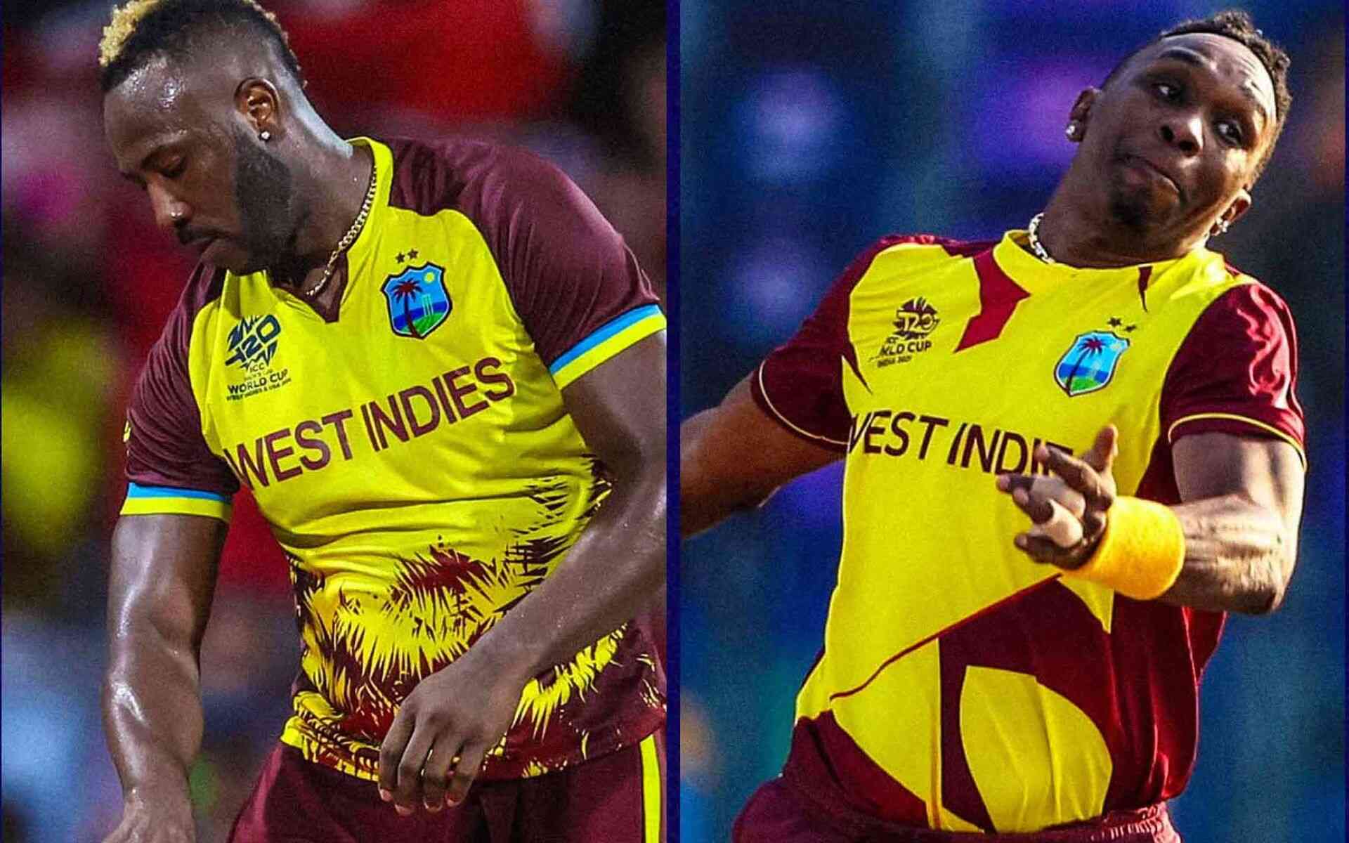 Andre Russell and Dwayne Bravo for WI (X.com)