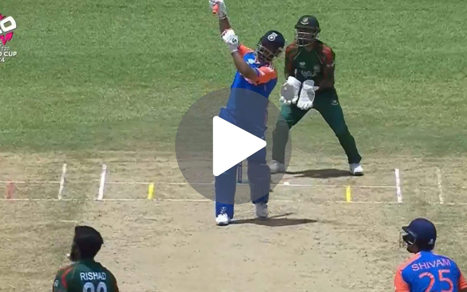 [Watch] Rishabh Pant's 'One-Handed Six' Nearly Goes Out Of The Ground