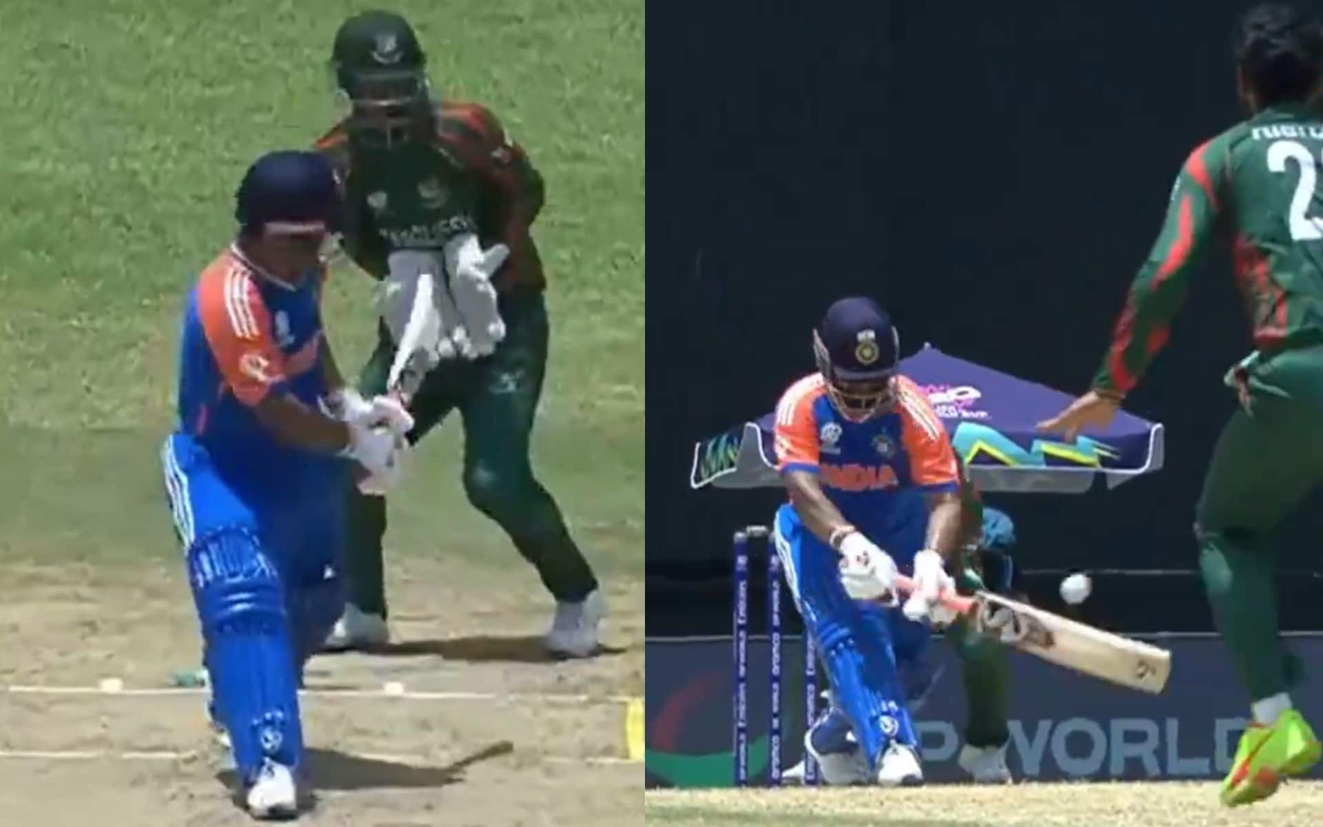 Rishabh Pant's reverse-sweep vs BAN (X.com)