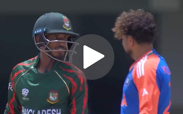 [Watch] Kuldeep Yadav In 'Heated Exchange' With Tanzid After Trapping Him With A Beauty
