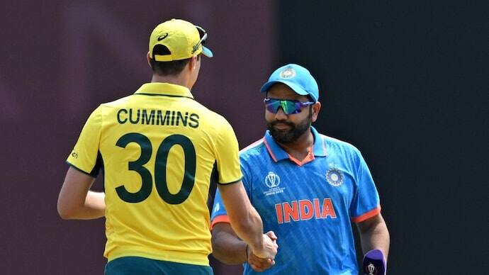 Rohit Sharma and Pat Cummins [X]
