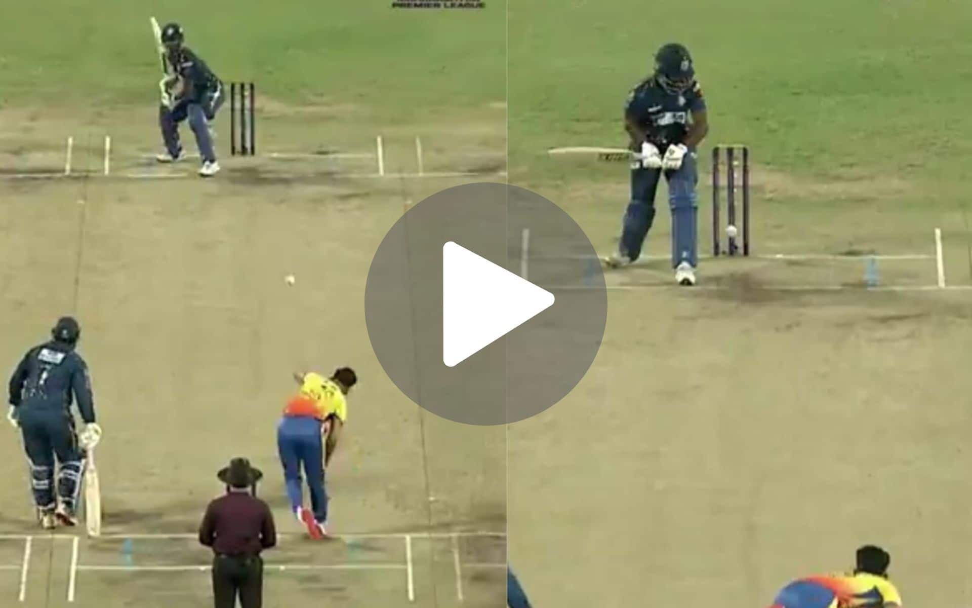 [Watch] CSK's Mukesh Choudhary Uproots Sahil Churi's Middle-Stump With A Rocket In MPL Final
