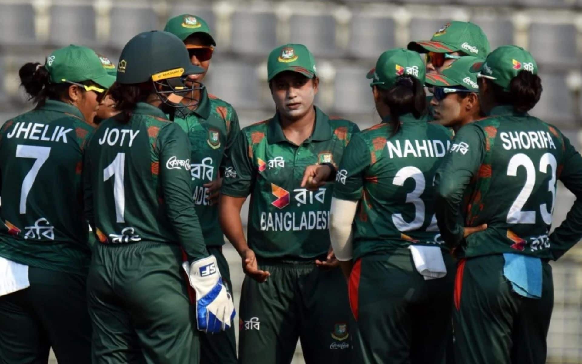 Bangladesh women players during their home series against India in May (BCB)