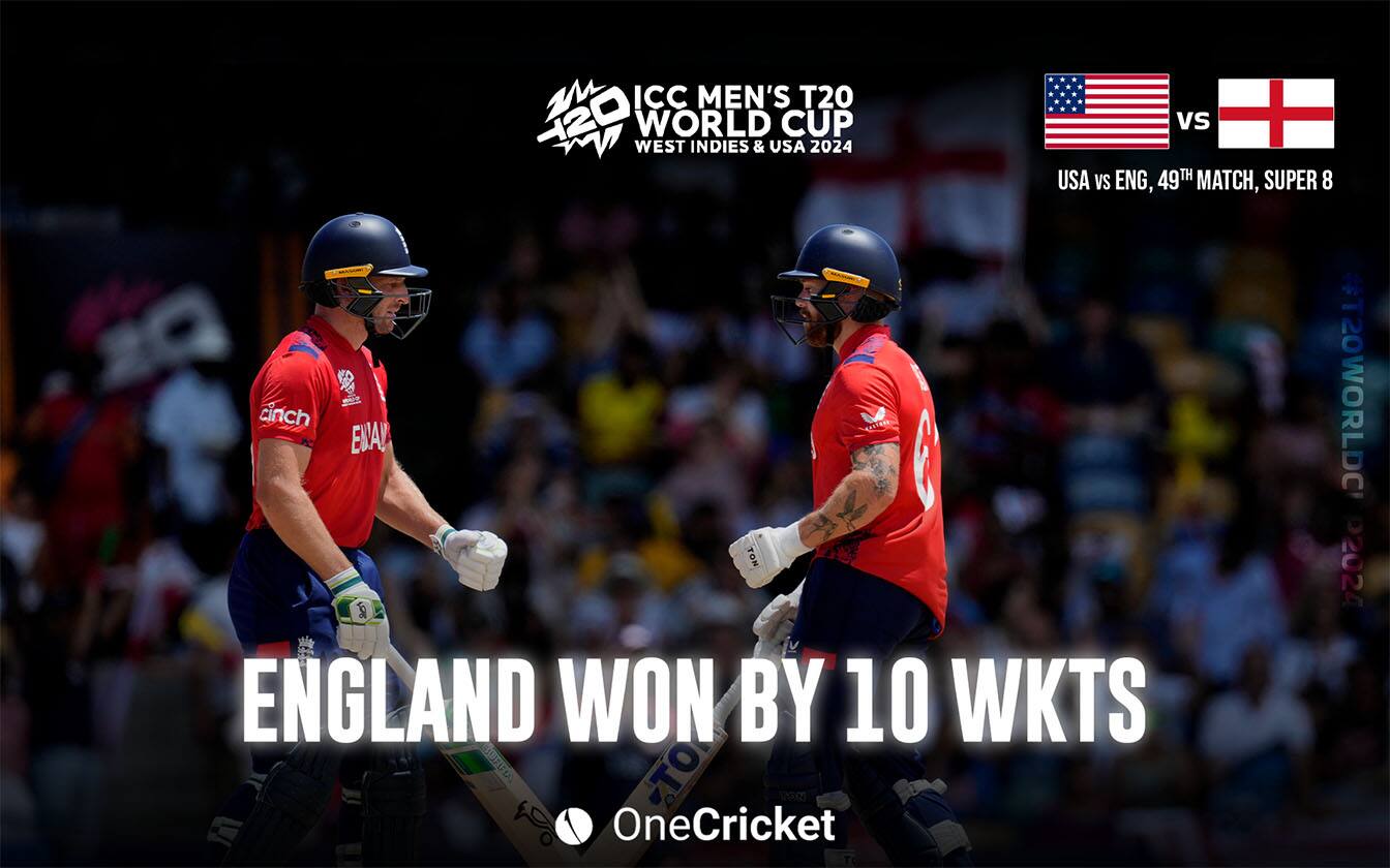 England win by 10 wickets - (OneCricket)