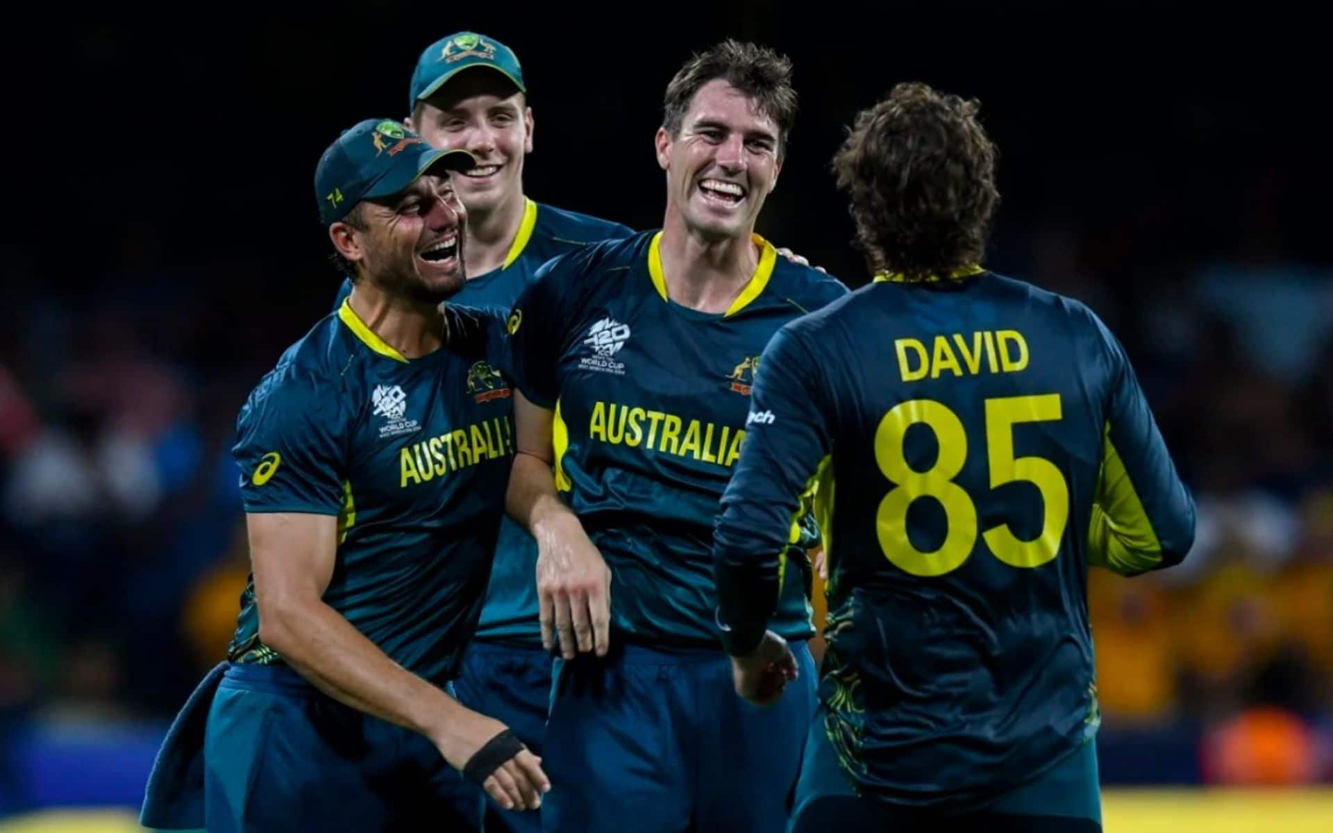 Pat Cummins celebrating his second T20I hat-trick in two days (x.com)