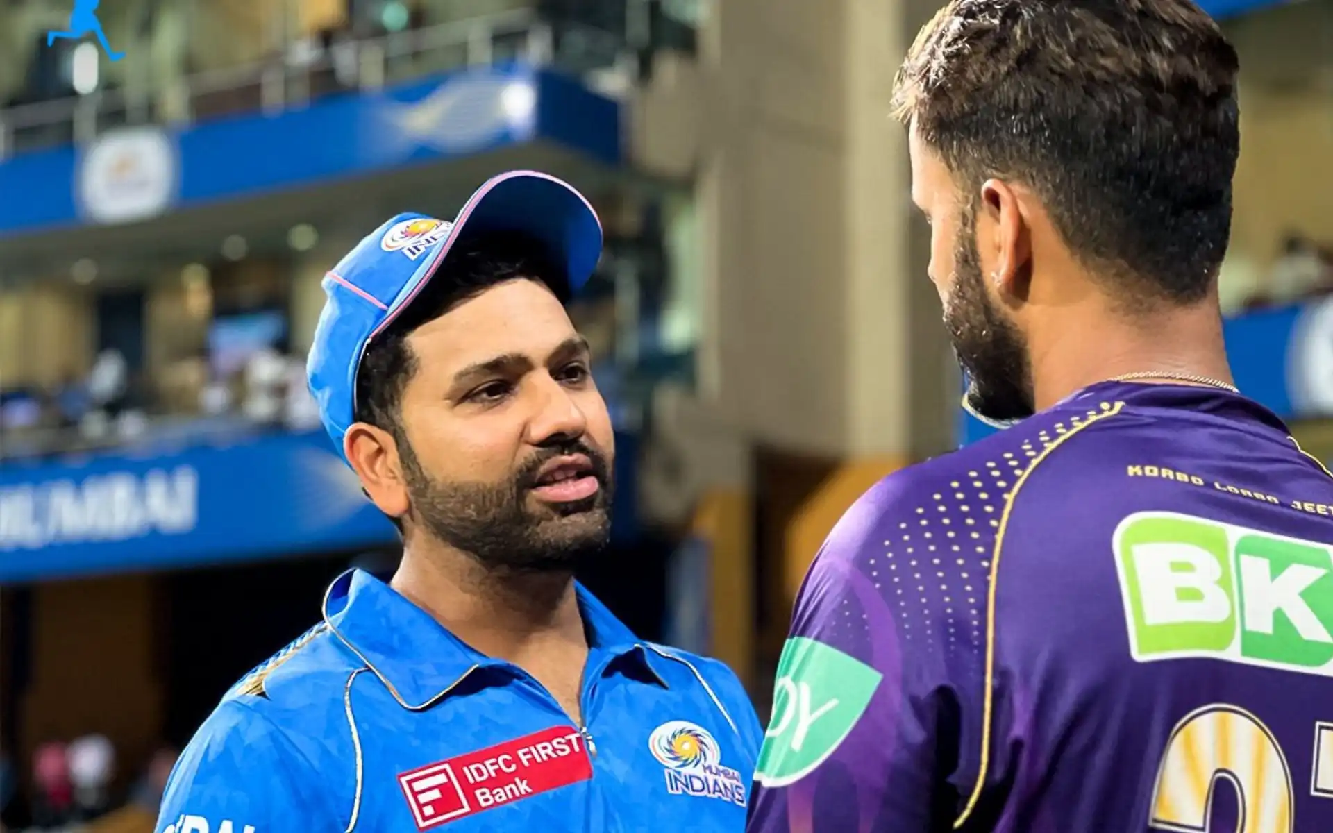 Nitish Rana with Rohit Sharma [X.com]
