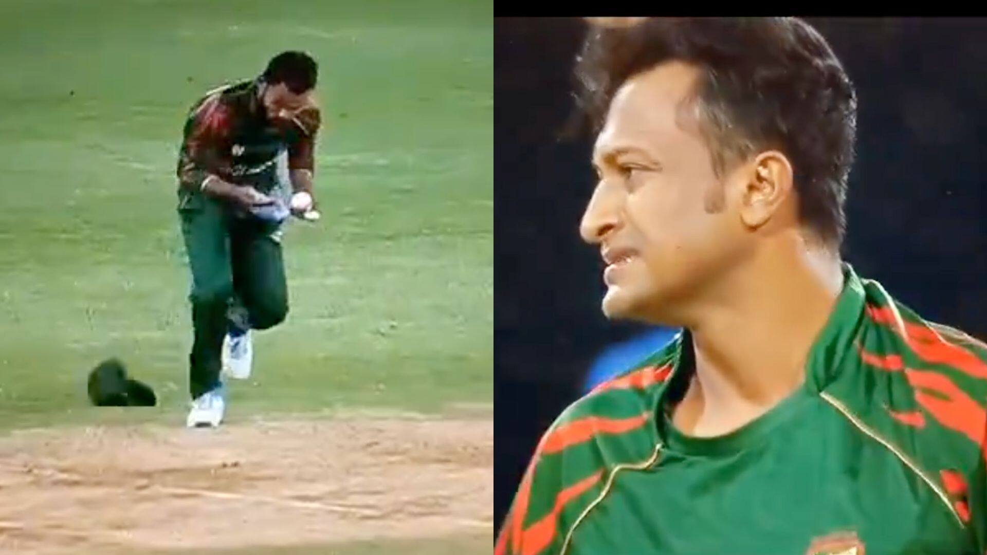 Hridoy dropped a catch off Shakib's bowling [X]