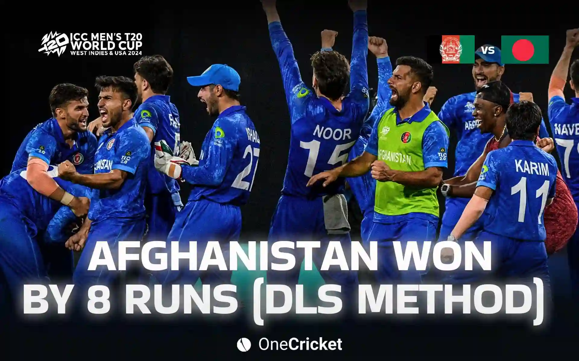 AFG won by 8 runs [OneCricket]
