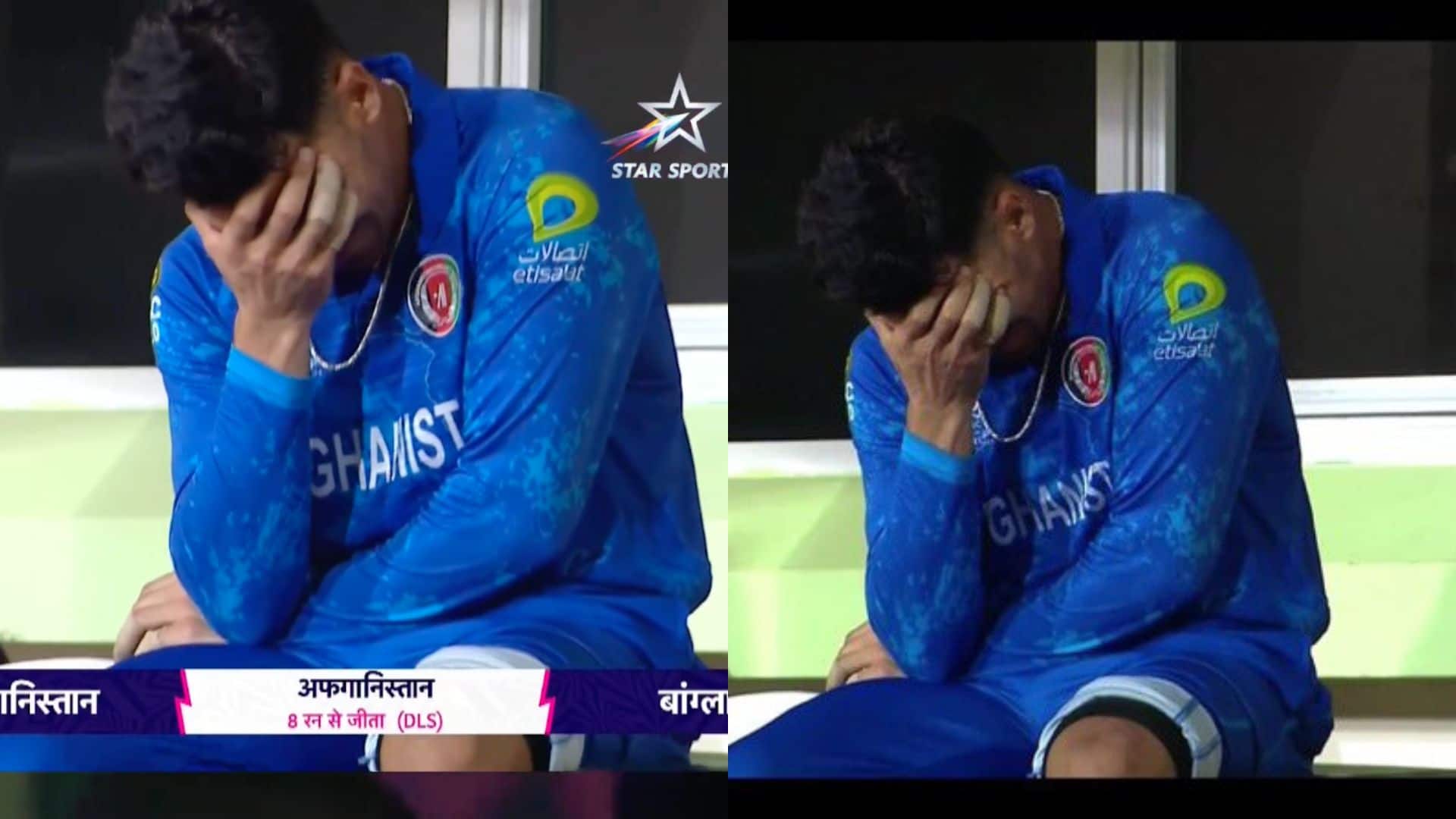 Gurbaz crying in the dressing room [X]