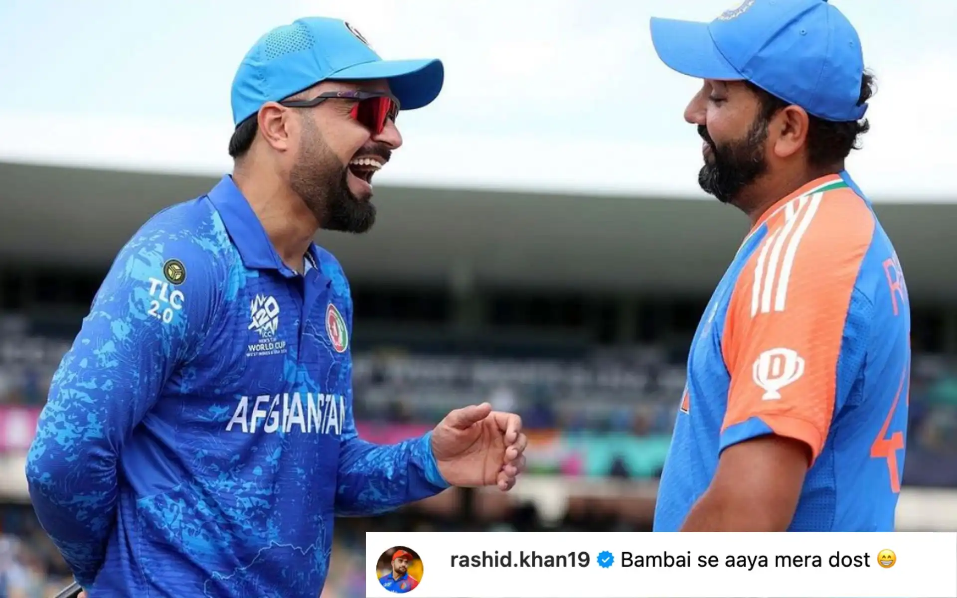 Rashid Khan's Instagram post for Rohit Sharma (Instagram)