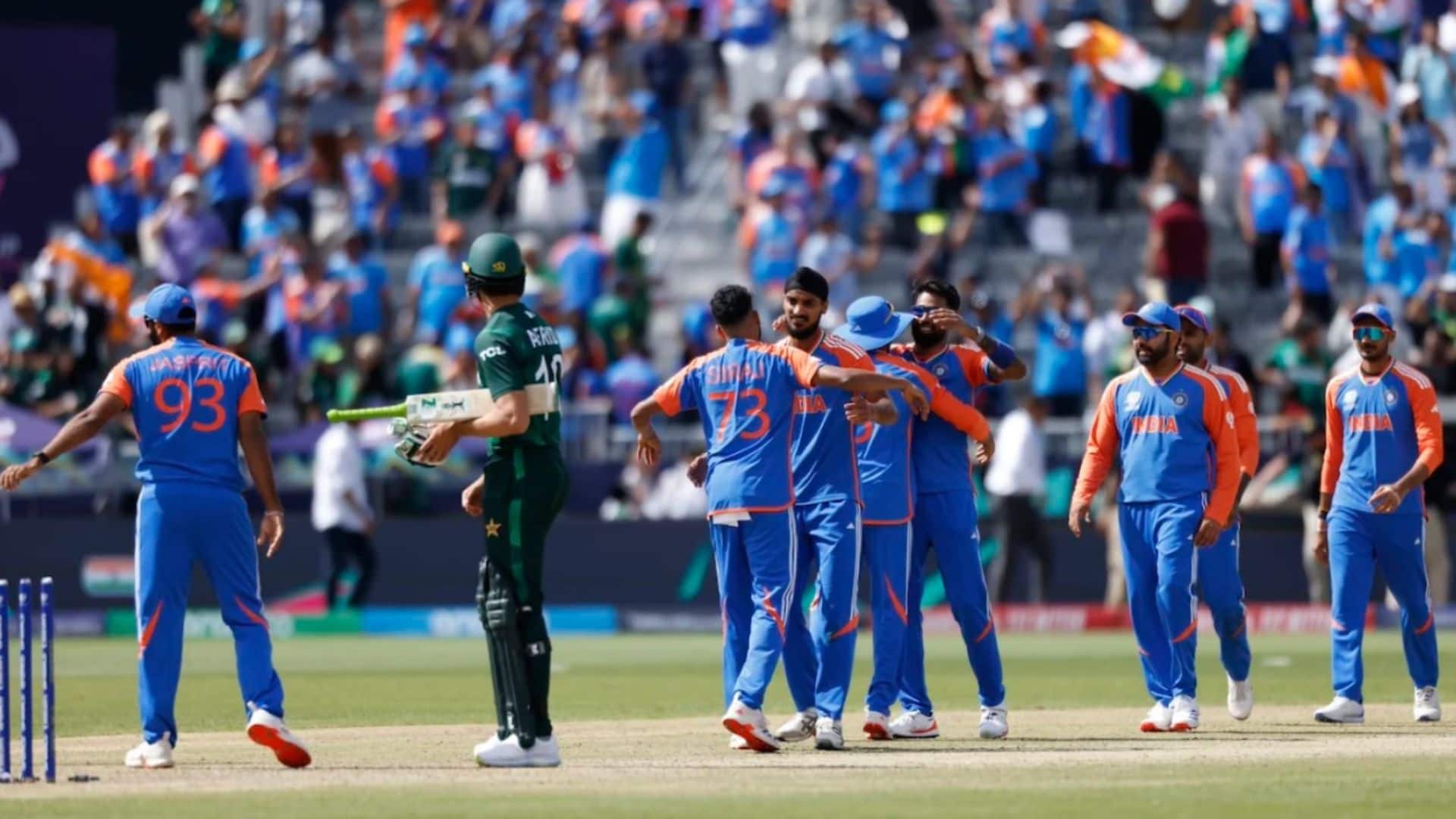 Indian players celebrating win over Pakistan [X]