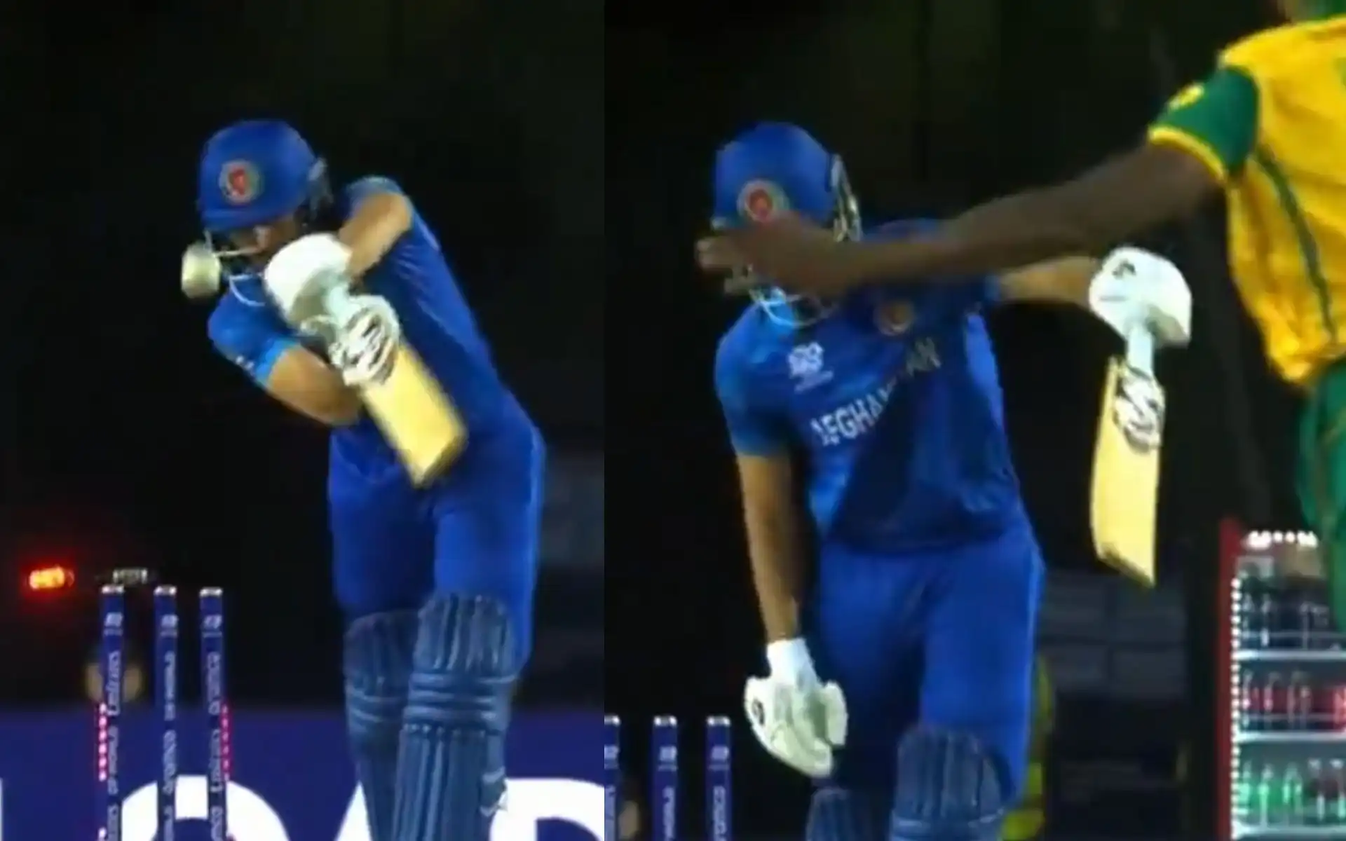 Ibrahim Zadran was stunned by a beauty from Kagiso Rabada [X]