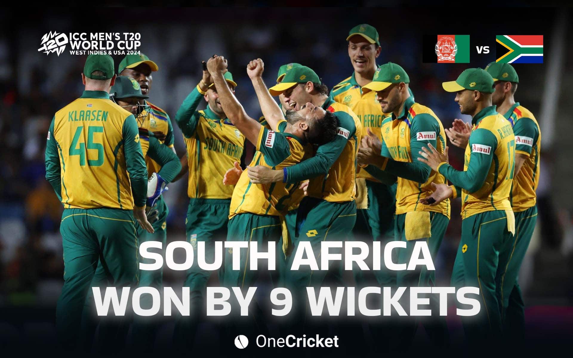 South Africa defeated Afghanistan by Nine wickets [OneCricket]