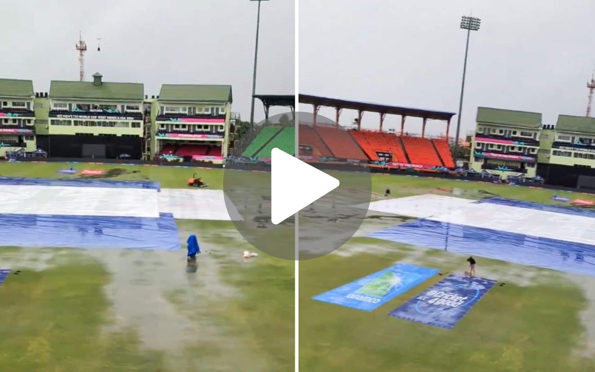 [Watch] IND Vs ENG T20 World Cup Semi-Final To Be Called Off? Rain Arrives In Guyana