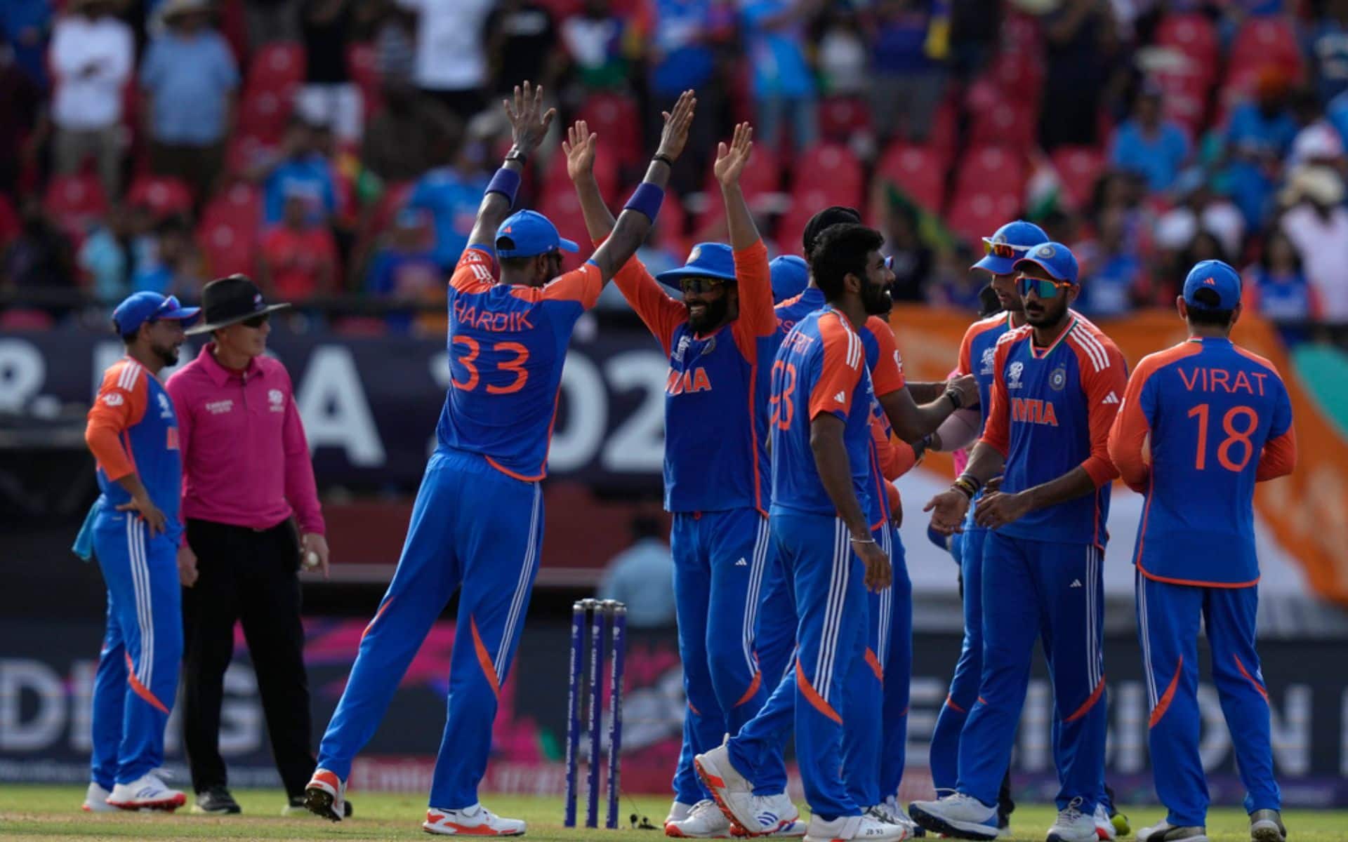 India defeated England by 68 runs in T20 WC SF on Thursday (AP)