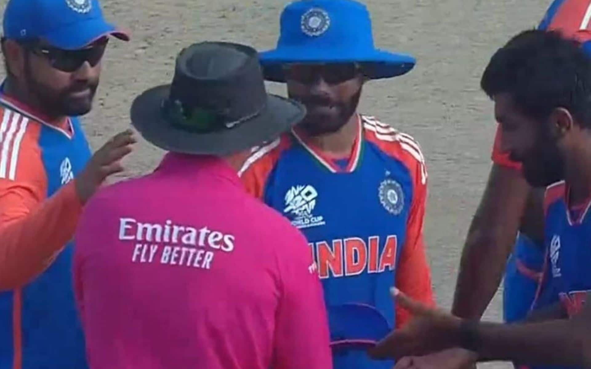 Umpire ignores Bumrah from shaking hands (X.com)