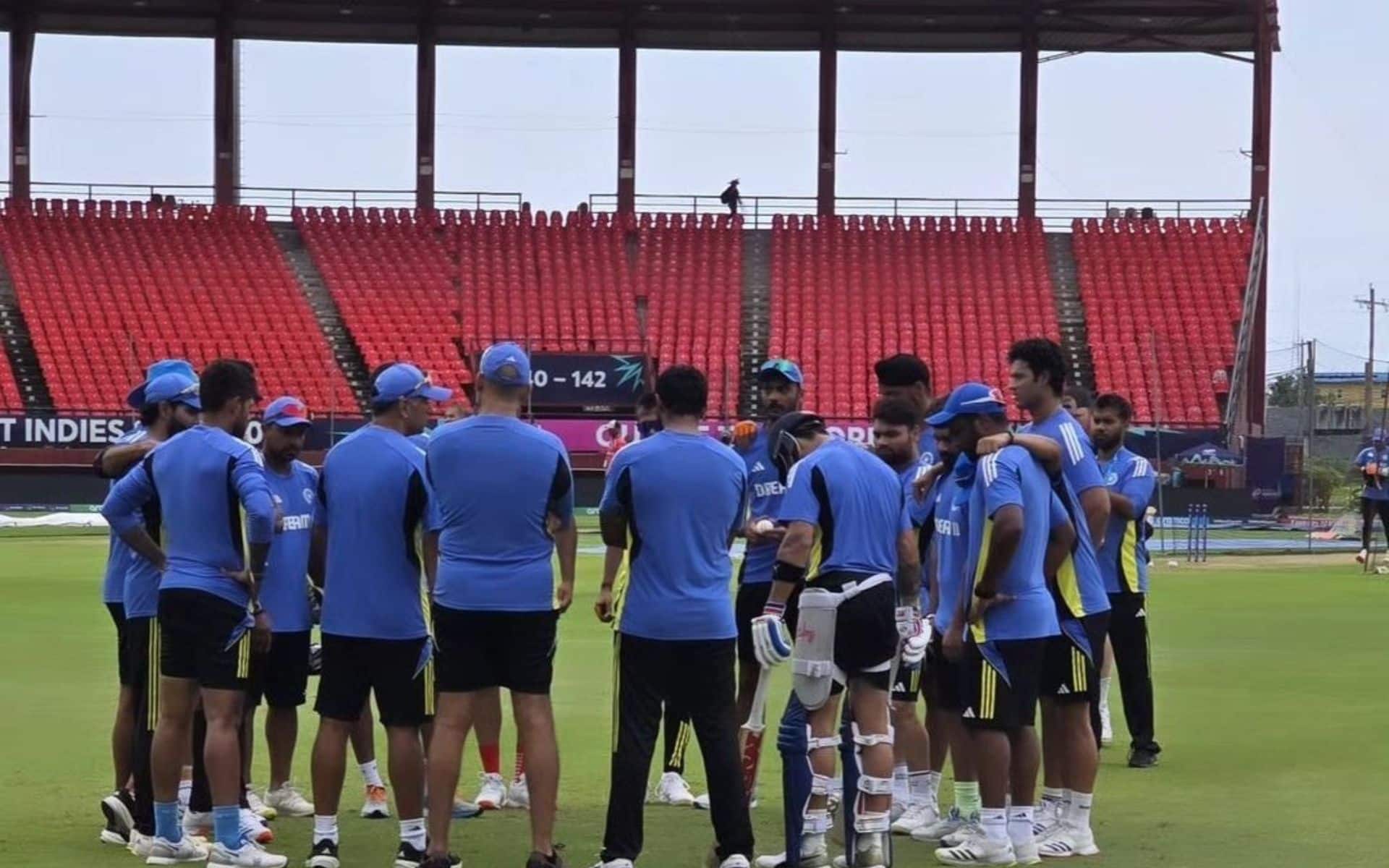 India's practice session cancelled- (x.com)