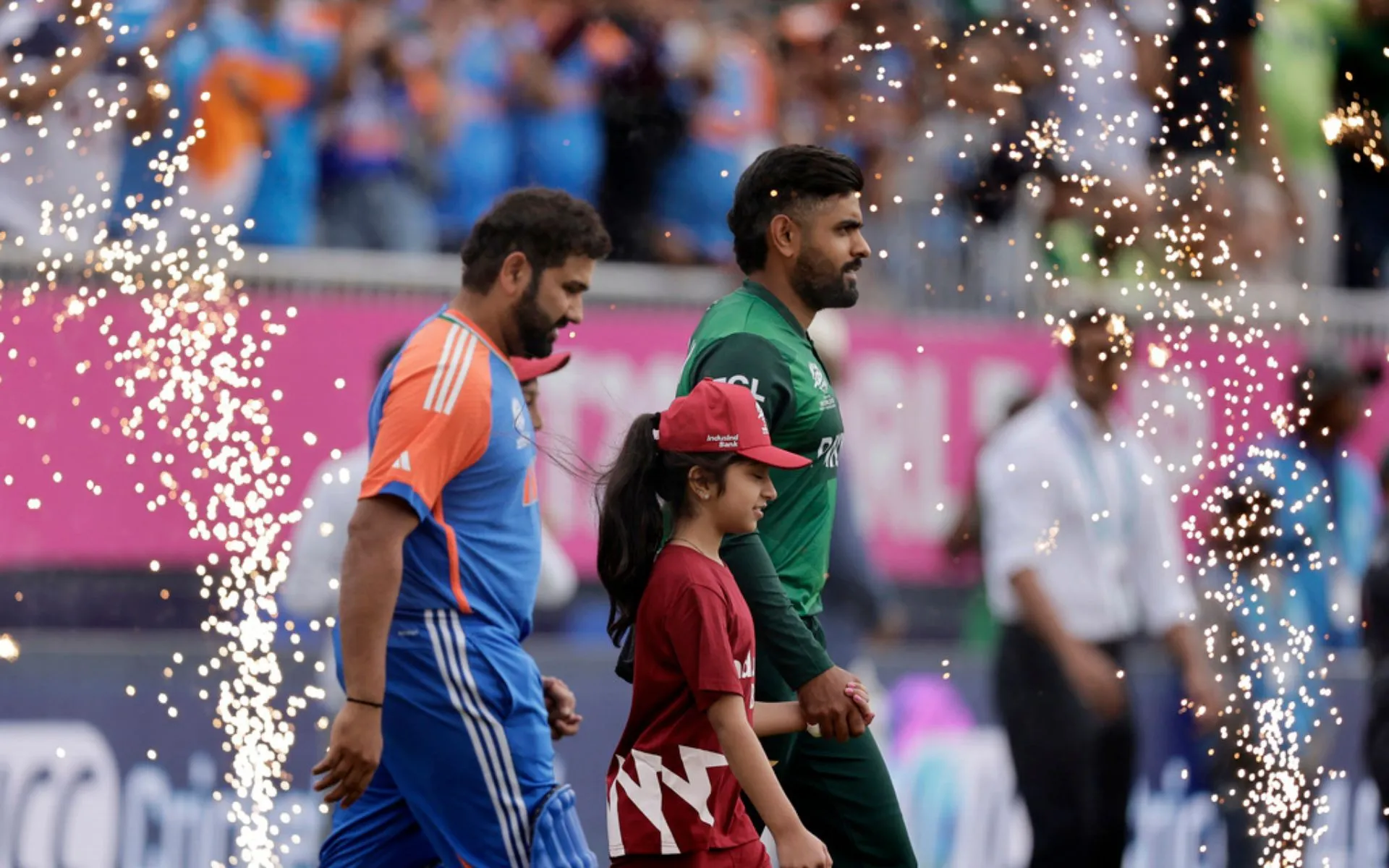Rohit Sharma, Babar Azam in action against England at the 2024 T20 World Cup semifinal (AP)