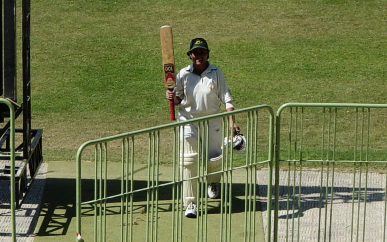 Kiran Baluch after scoring 242 in Test cricket (X.com)