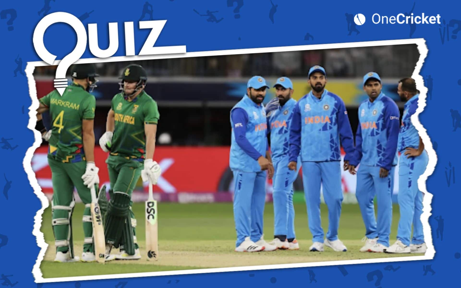 भारत, दक्षिण अफ्रीका और टी20 विश्व कप के बारे में आपकी जानकारी कितनी है? यहाँ अपना ज्ञान परखें