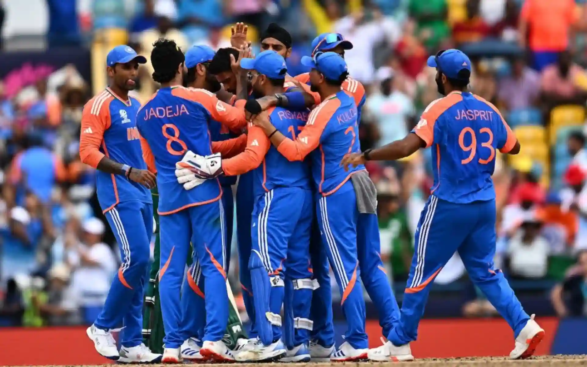 Indian players celebrating their 2024 T20 World Cup win (x.com)