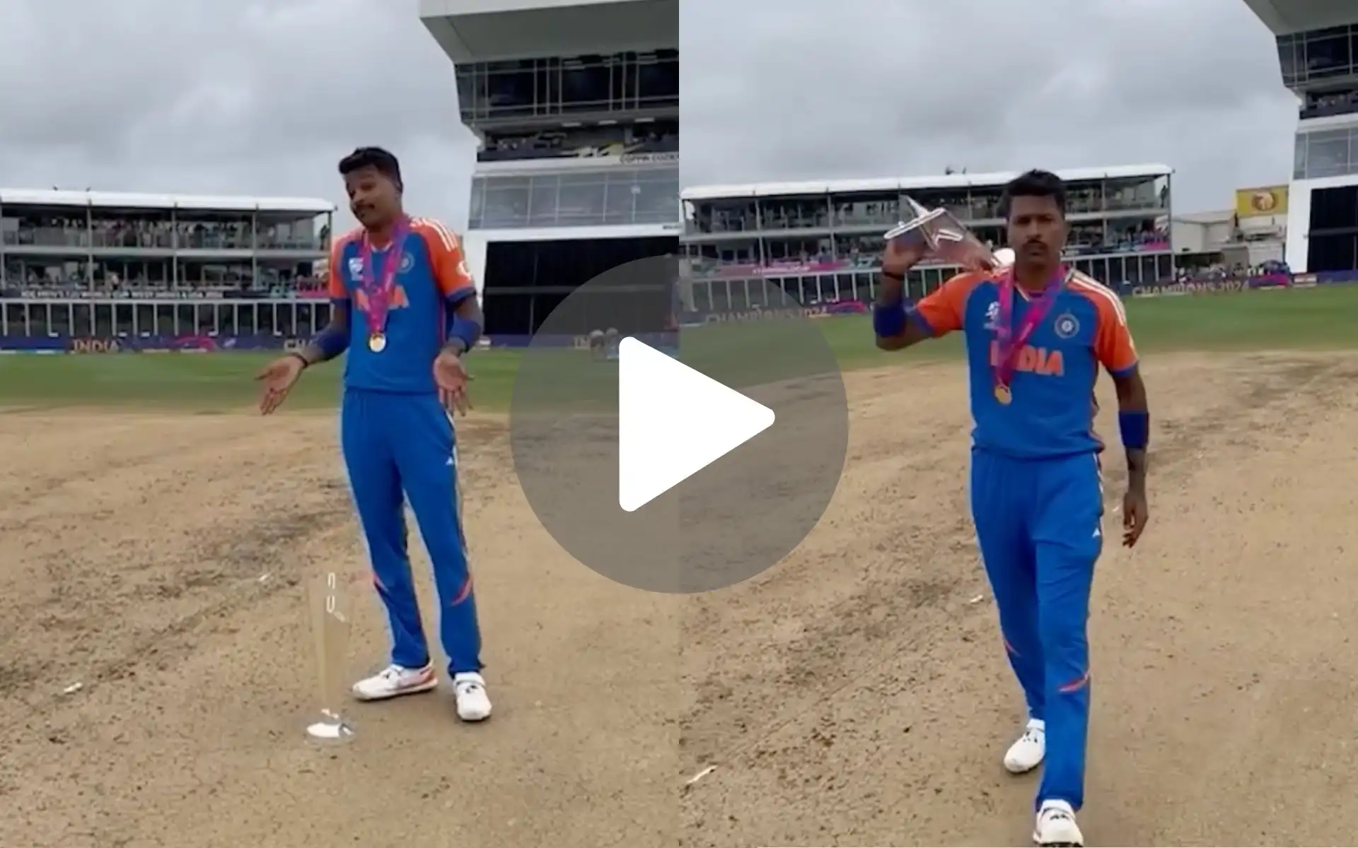 [Watch] Hardik Pandya's Iconic 'Main Hoon Na' Celebration After India's Historic T20 World Cup Win
