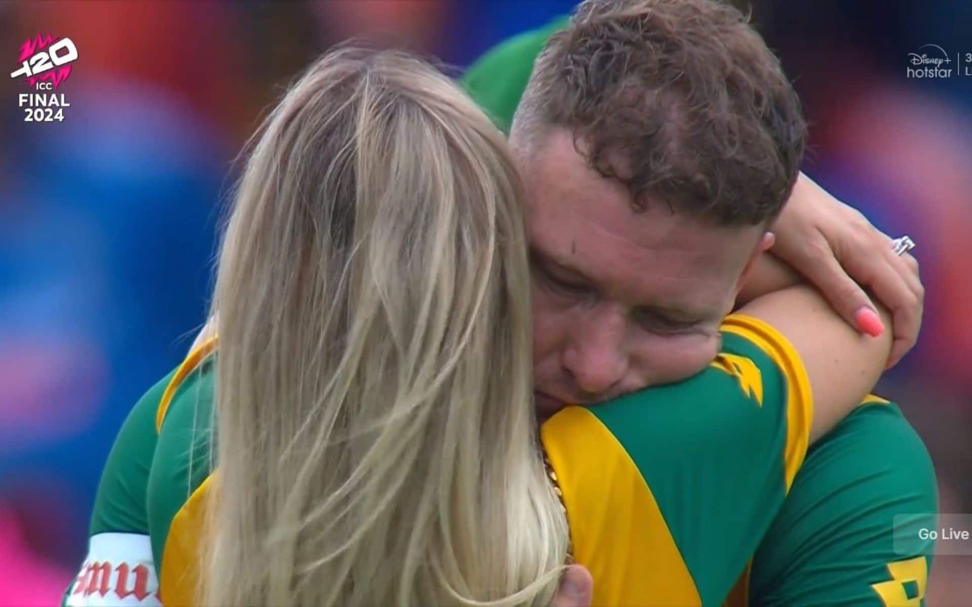 Heartbroken David Miller Consoled By His Wife After South Africa’s T20 WC Final Loss To India