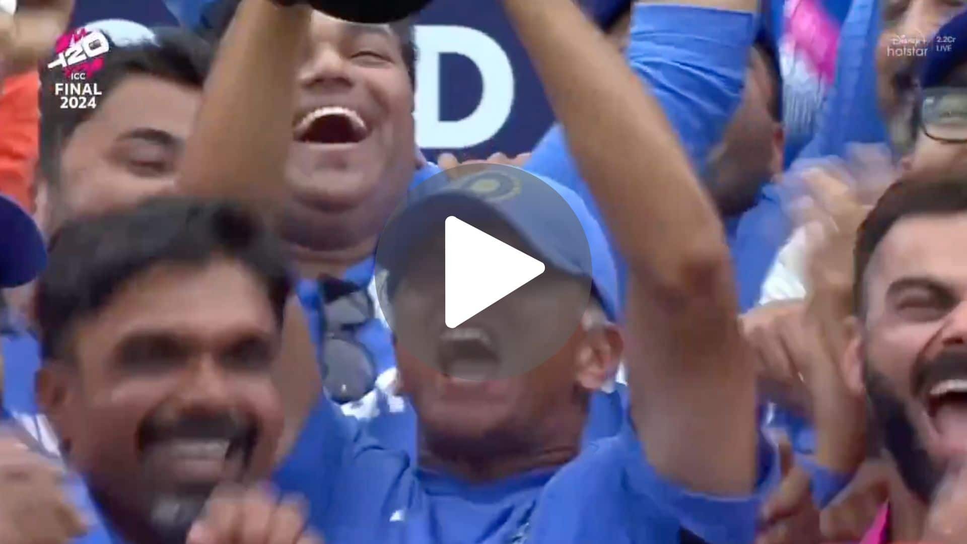 [Watch] Rahul Dravid Goes Berserk While Celebrating India's T20 World Cup Win