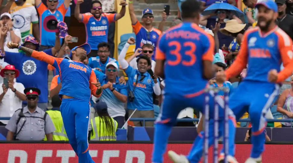 Suryakumar Yadav's insane catch near the ropes (AP)