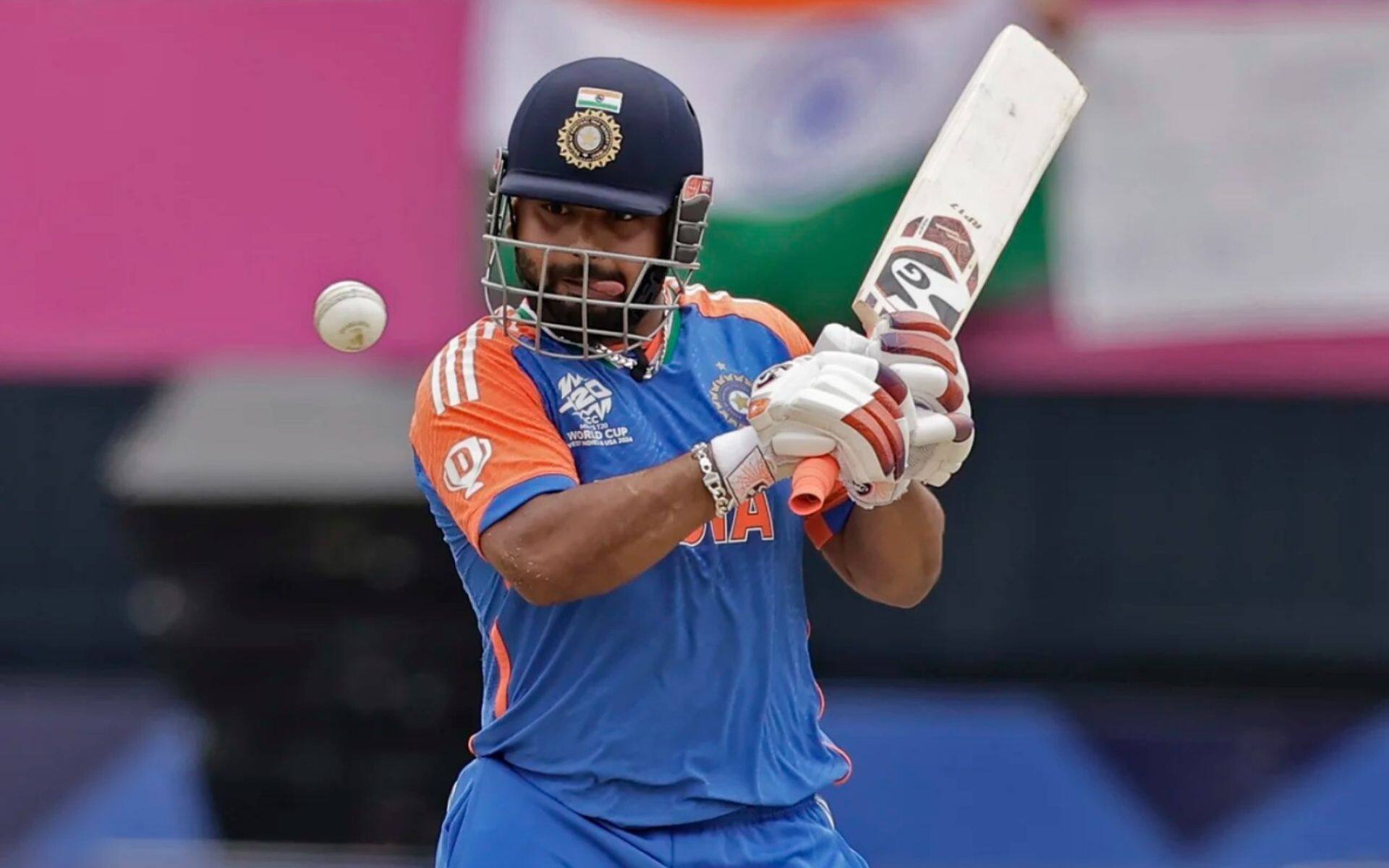 Rishabh Pant in action for India during the 2024 T20 World Cup (AP)