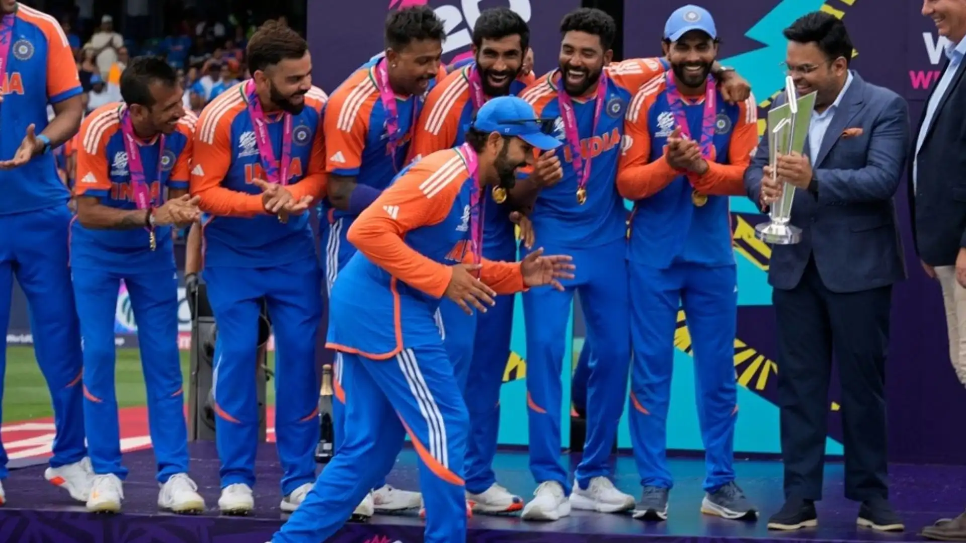 WWE Legend Ric Flair 'Delighted' As Rohit Sharma Imitates His Strut To Lift T20 WC Trophy