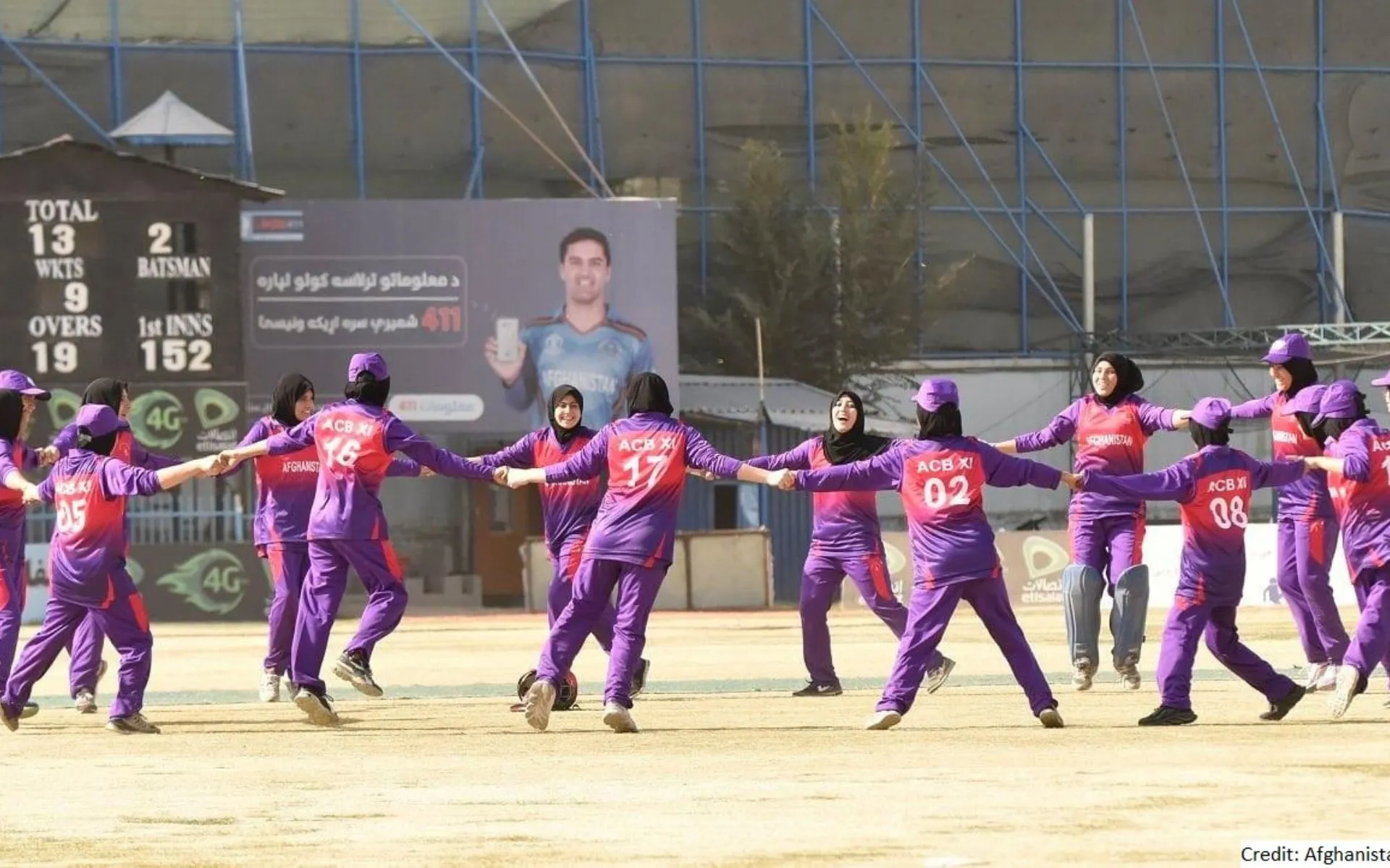 Afghanistan women cricketers during training (X.com)