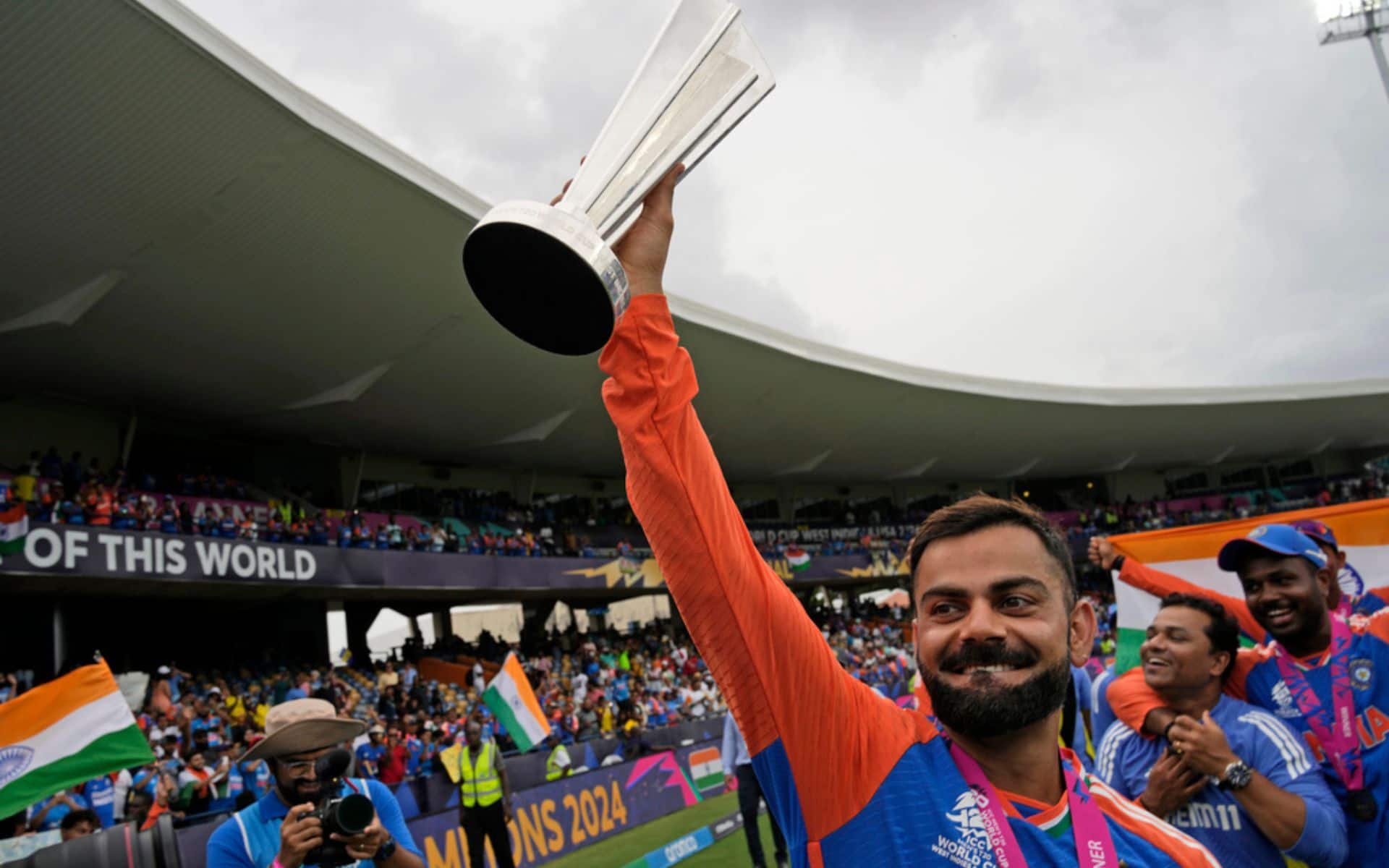 Virat Kohli was named 'Man of the Match' in the T20 World Cup 2024 final (AP)
