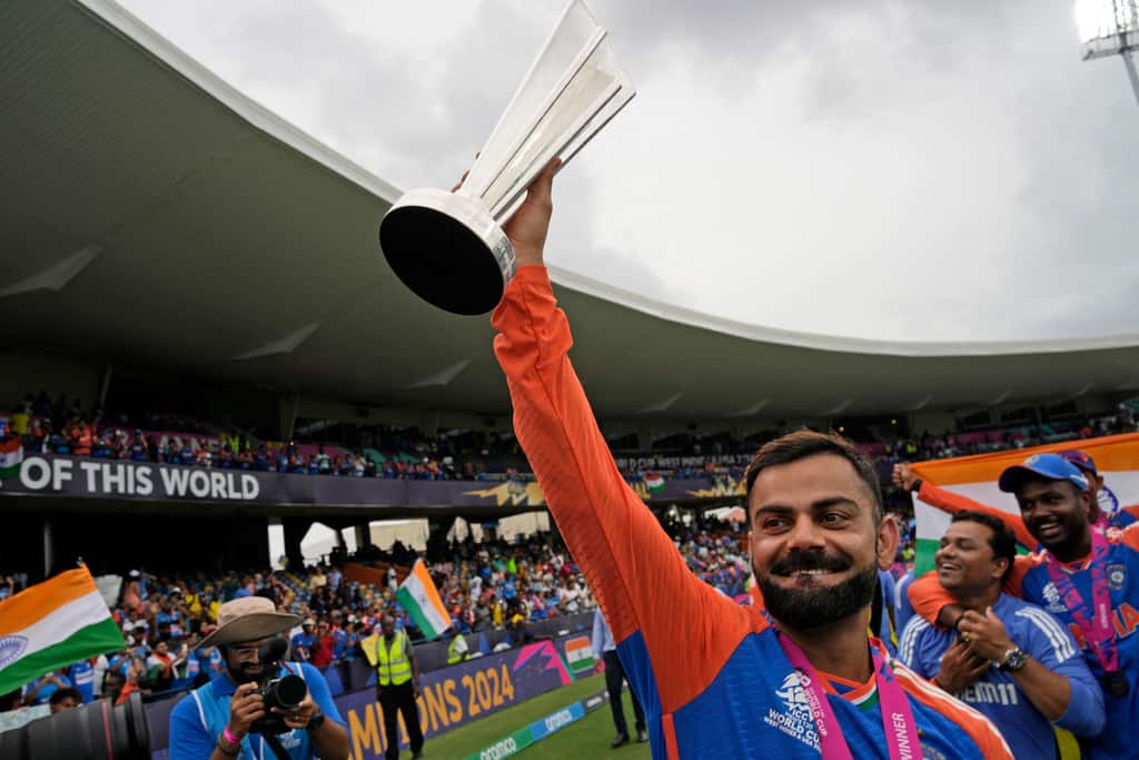 Kohli announced his T20I retirement after winning the silverware (AP)