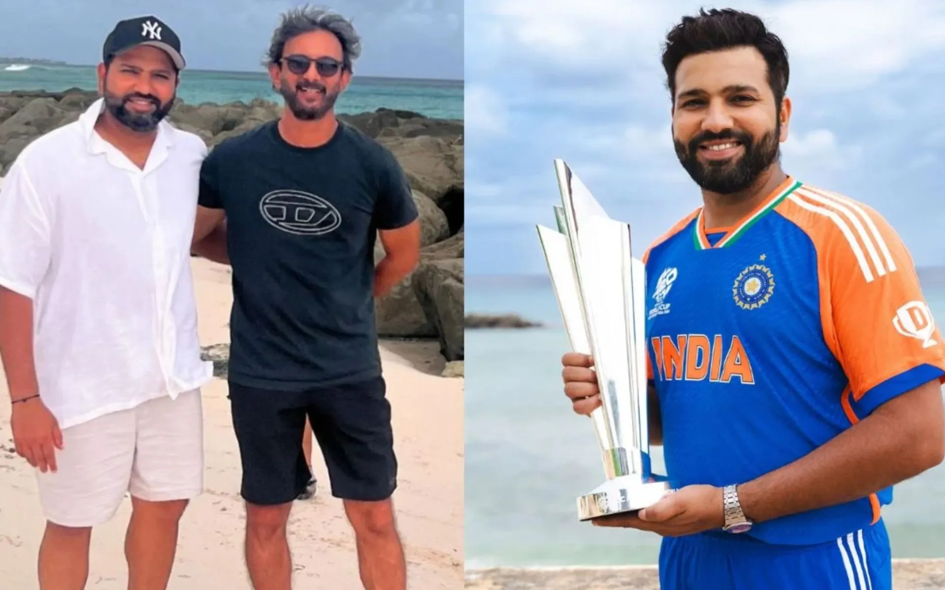 India's batting coach Vikram Rathour wishes Rohit Sharma (x.com)